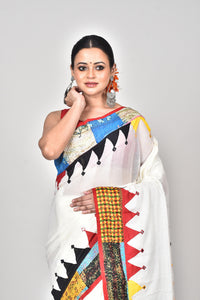 KERALA COTTON APPLIQUE SAREE