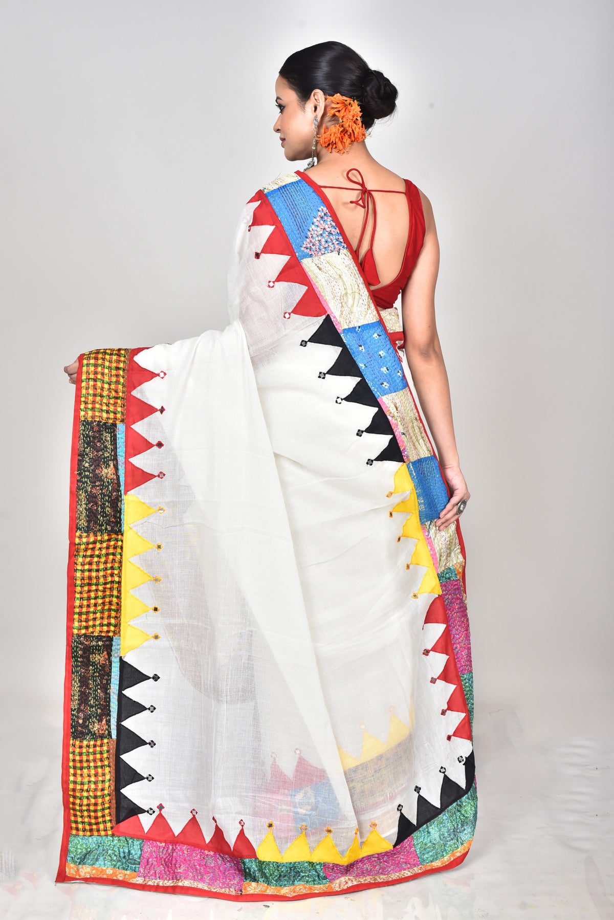 KERALA COTTON APPLIQUE SAREE
