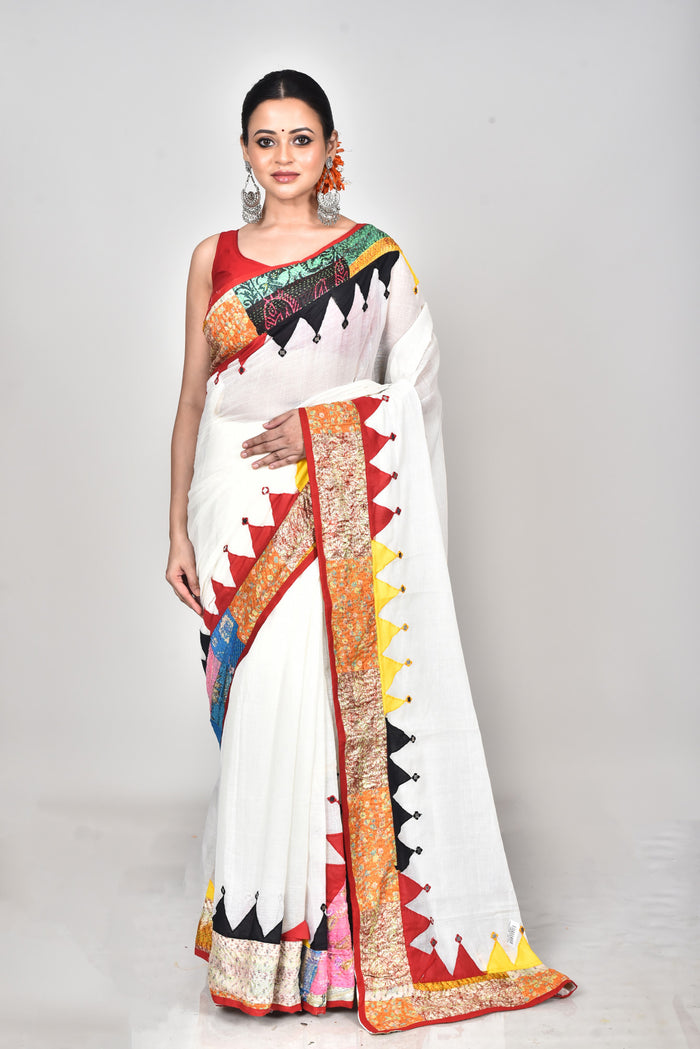 KERALA COTTON APPLIQUE SAREE