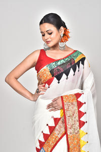 KERALA COTTON APPLIQUE SAREE