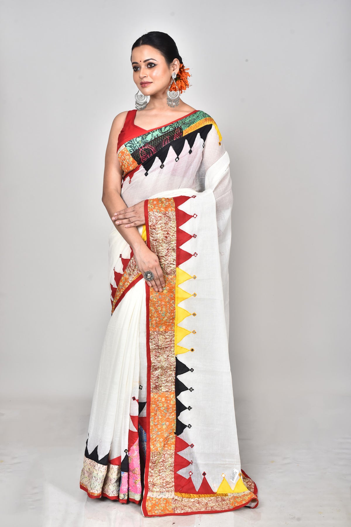KERALA COTTON APPLIQUE SAREE