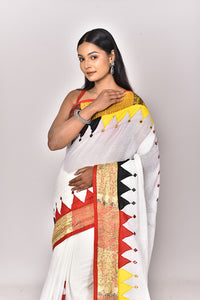 KERALA COTTON NAKSHI KANTHA APPLIQUE SAREE