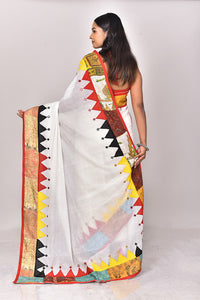 KERALA COTTON NAKSHI KANTHA APPLIQUE SAREE