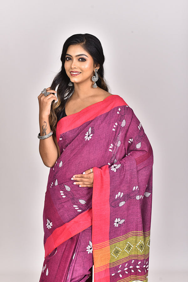 KHADI KANTHA SAREE