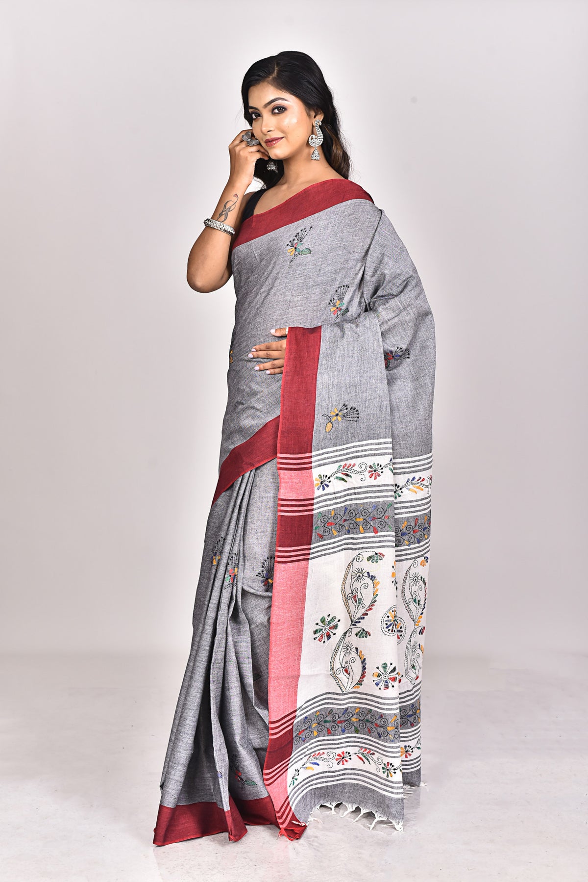 KHADI KANTHA SAREE