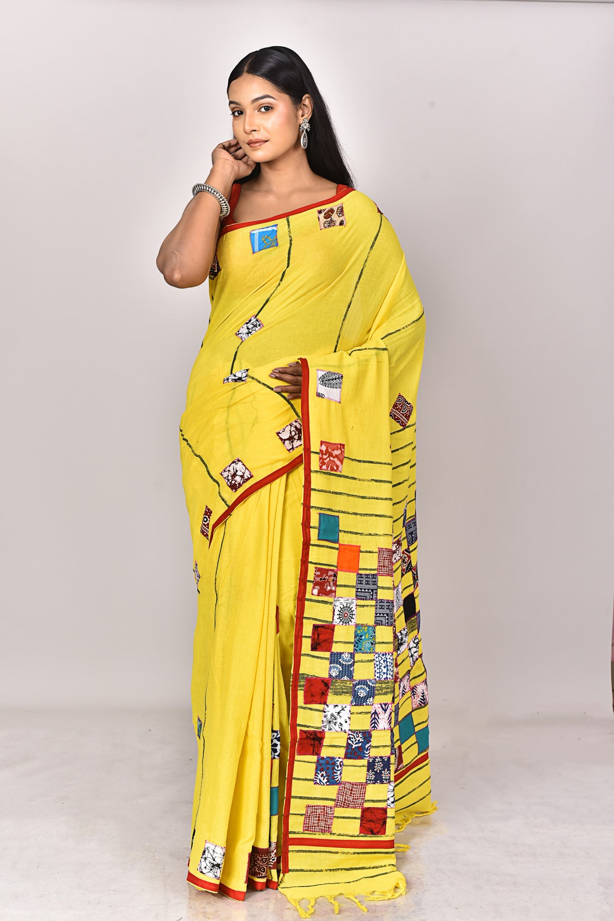 KHESH APPLIQUE SAREE