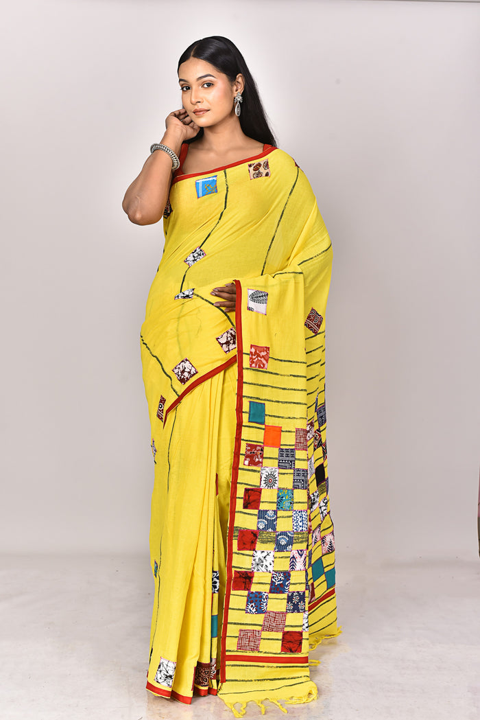 KHESH APPLIQUE SAREE