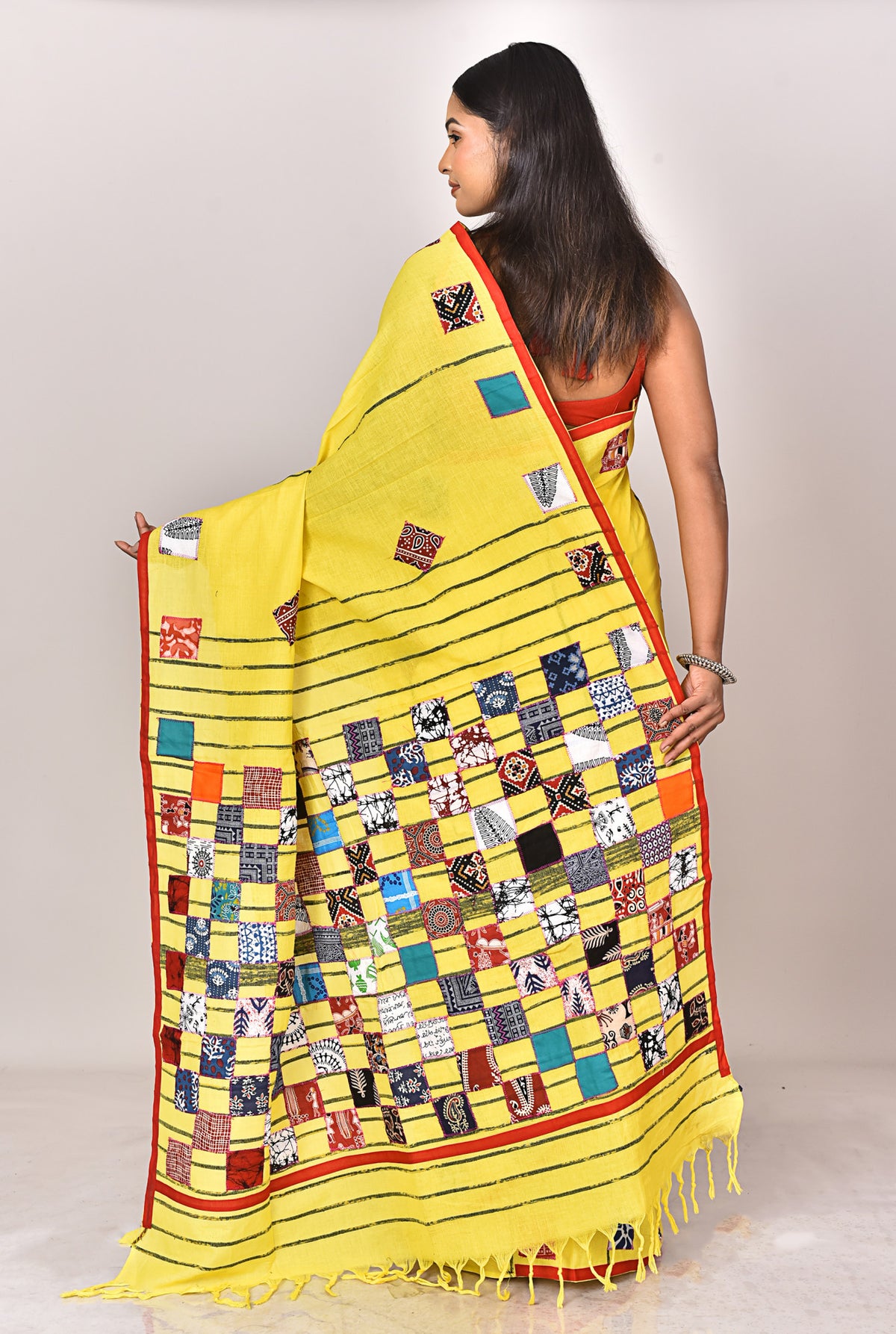 KHESH APPLIQUE SAREE