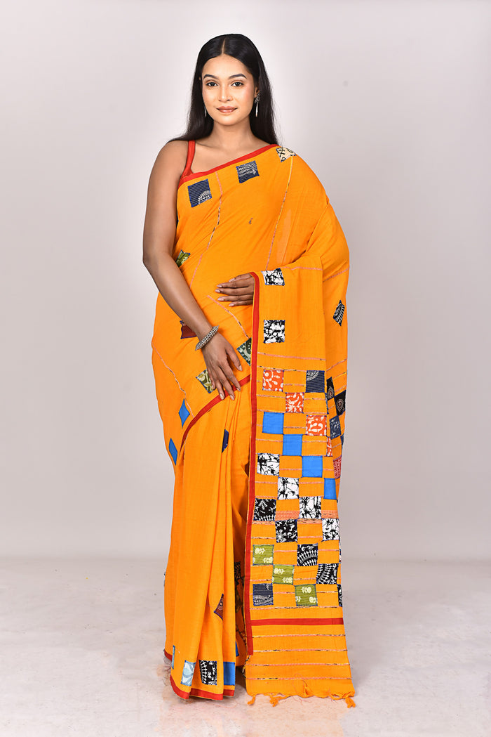 KHESH APPLIQUE SAREE