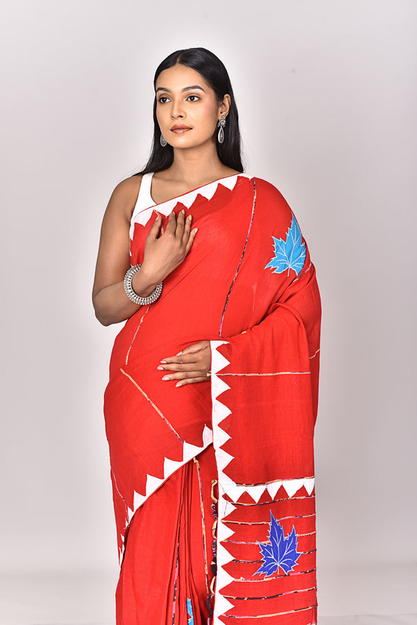KHESH APPLIQUE SAREE
