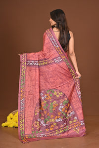 KOMOLAKUMUDINI BLENDED SILK KANTHA SAREE