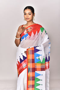 KOTA GAMCHA CHECK APPLIQUE SAREE