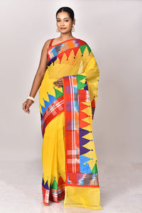 KOTA GAMCHA CHECK APPLIQUE SAREE