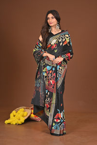 KRISHNAKALPANA BLENDED SILK KANTHA SAREE