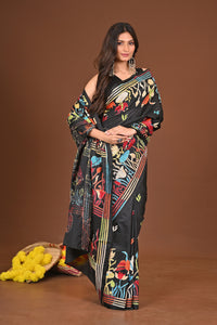 KRISHNAKALPANA BLENDED SILK KANTHA SAREE