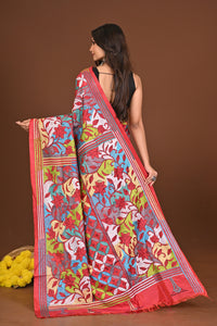 KUMKUMKATHA BLENDED SILK KANTHA SAREE