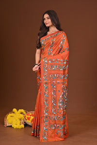 KUSUMIKA BLENDED SILK KANTHA SAREE