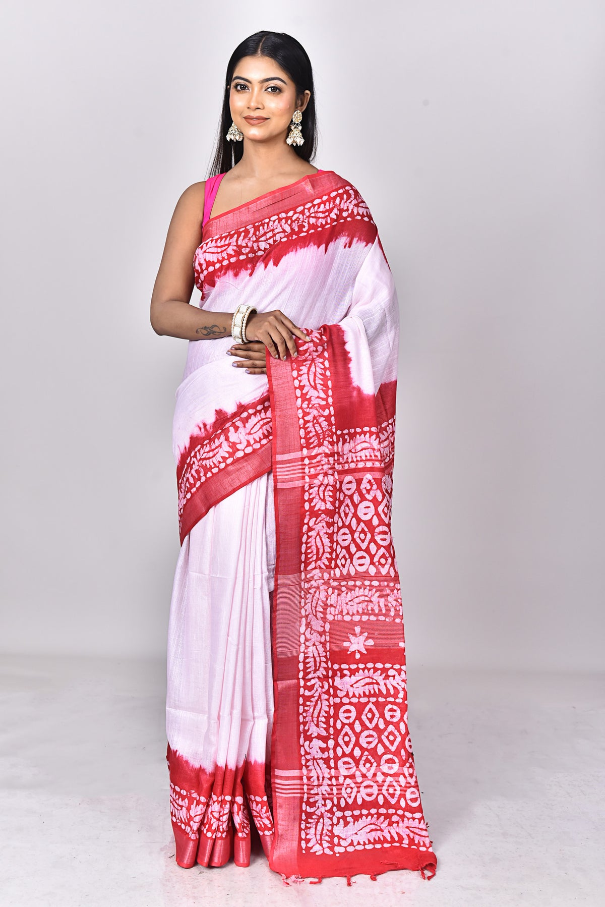 LINEN BATIK SAREE