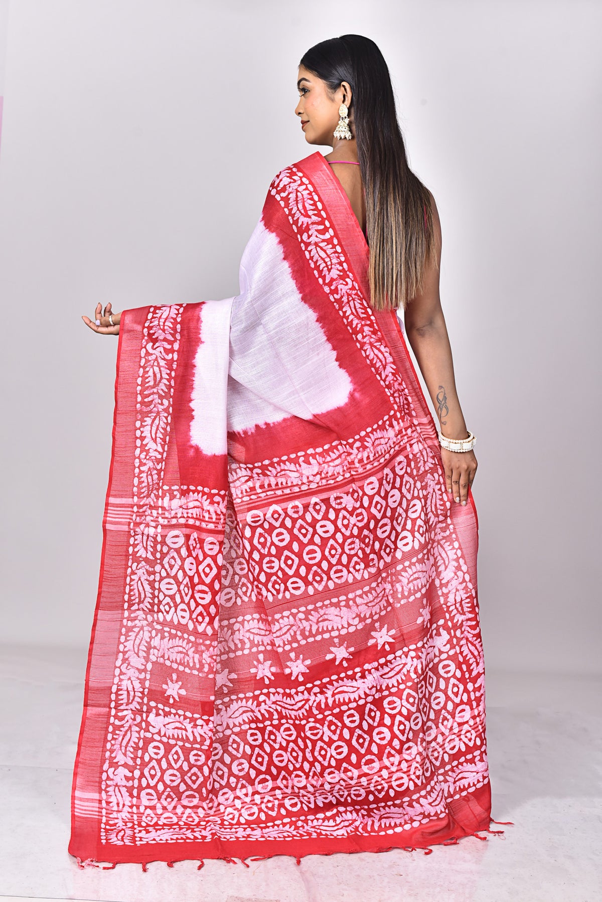LINEN BATIK SAREE