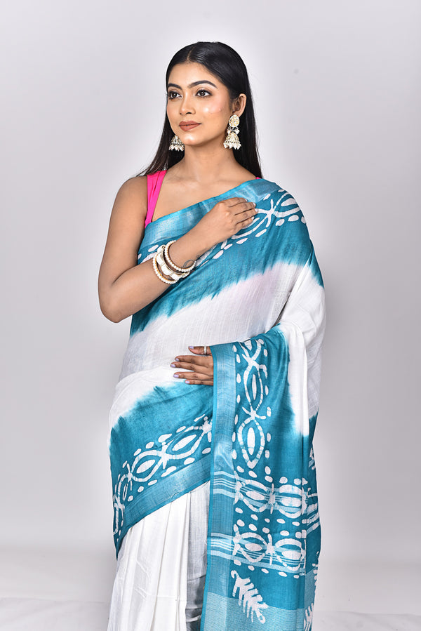 LINEN BATIK SAREE