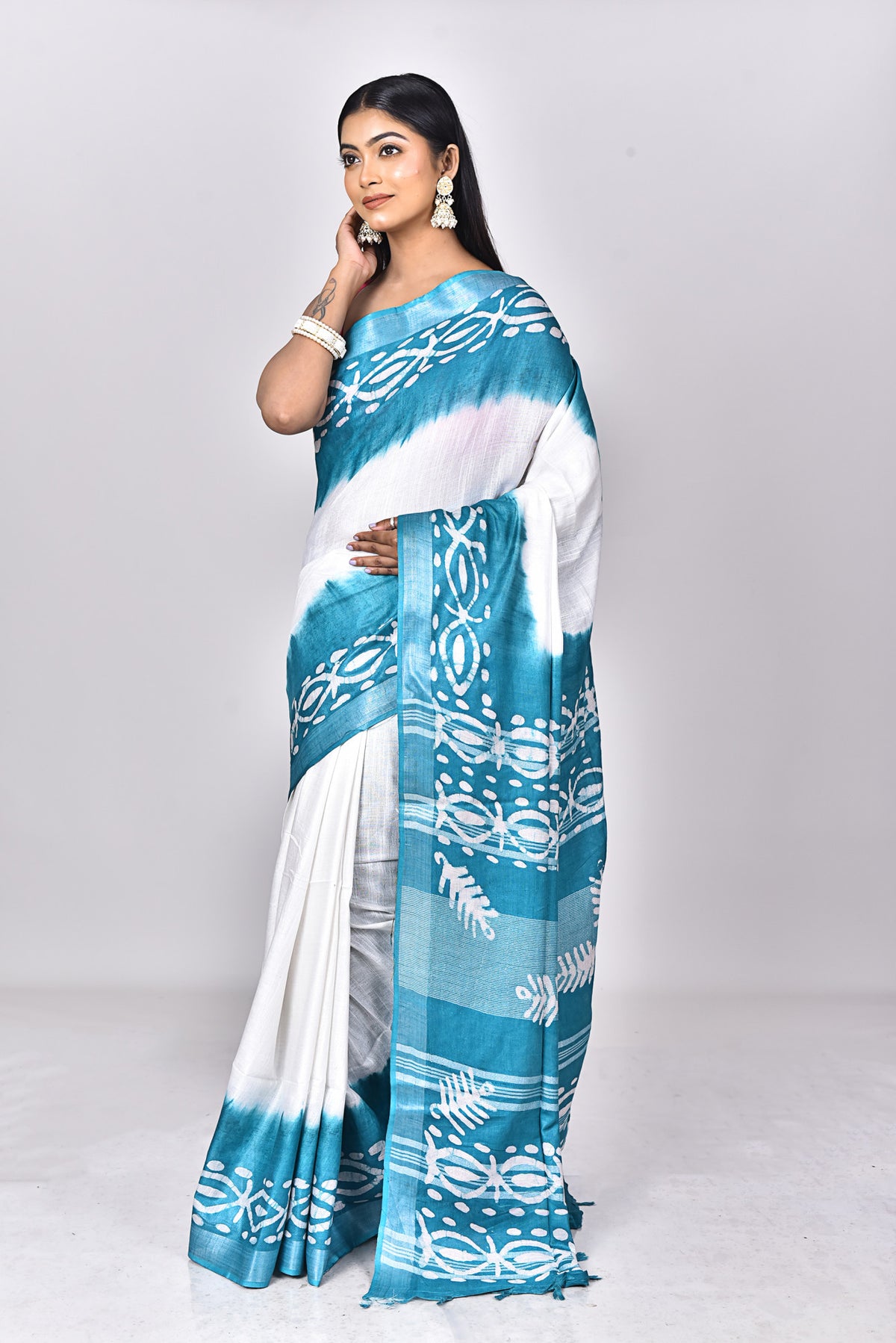 LINEN BATIK SAREE