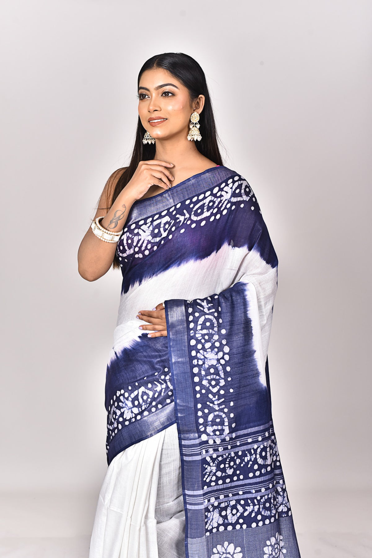 LINEN BATIK SAREE