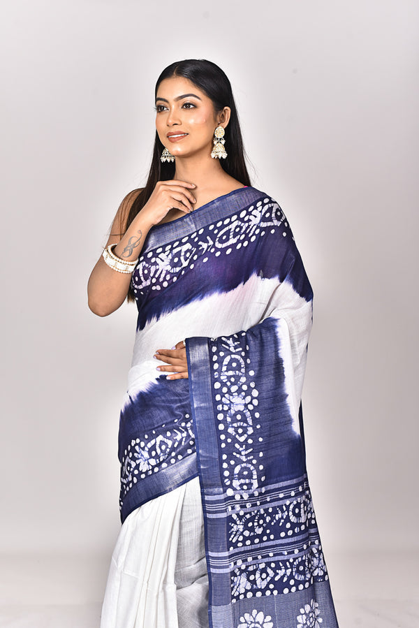 LINEN BATIK SAREE