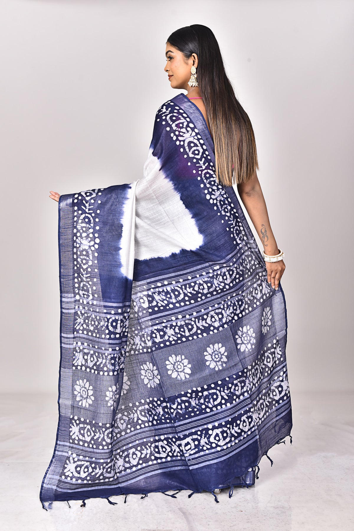 LINEN BATIK SAREE
