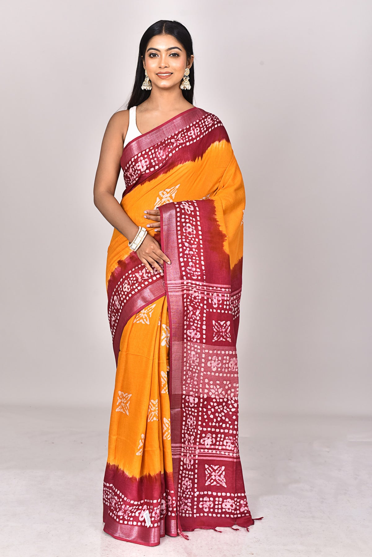 LINEN BATIK SAREE