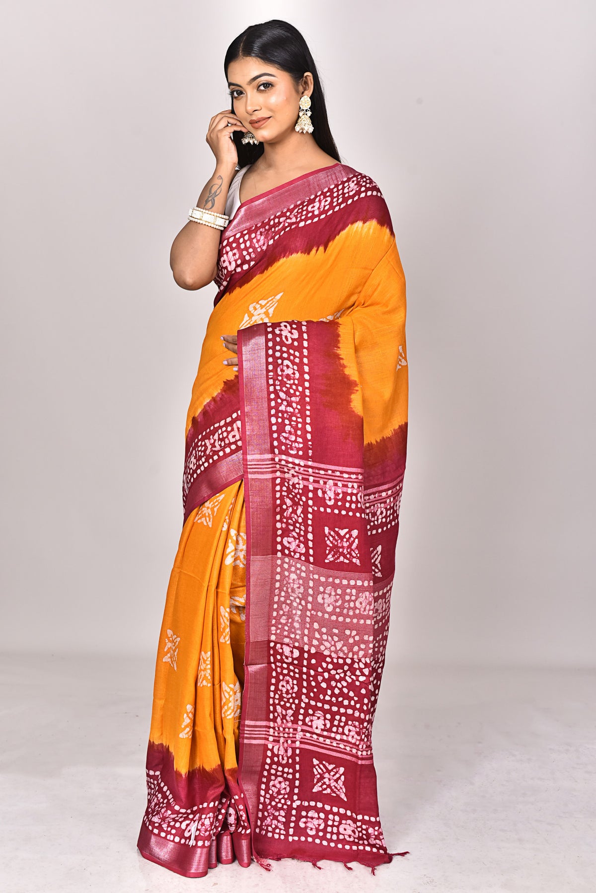 LINEN BATIK SAREE