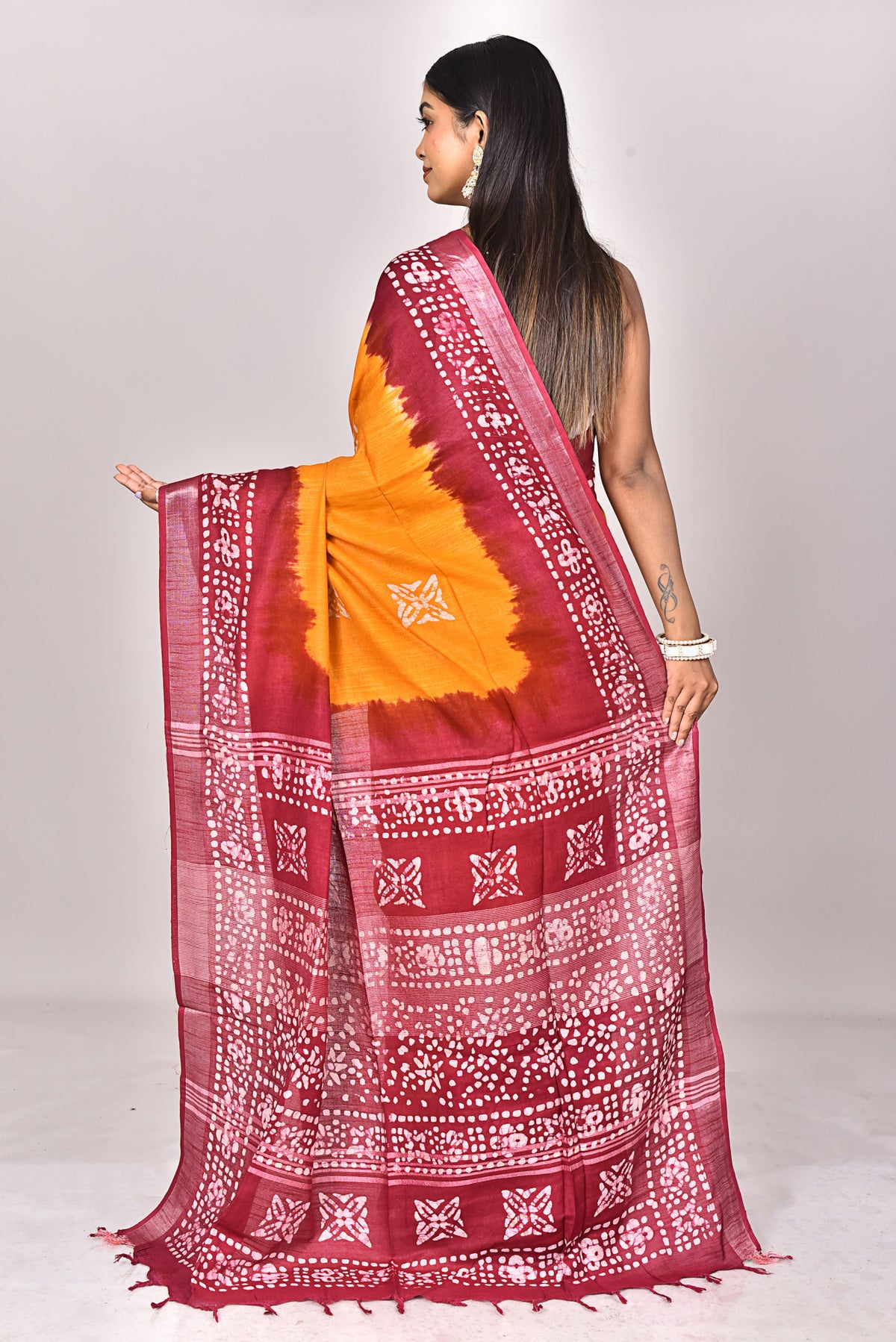 LINEN BATIK SAREE