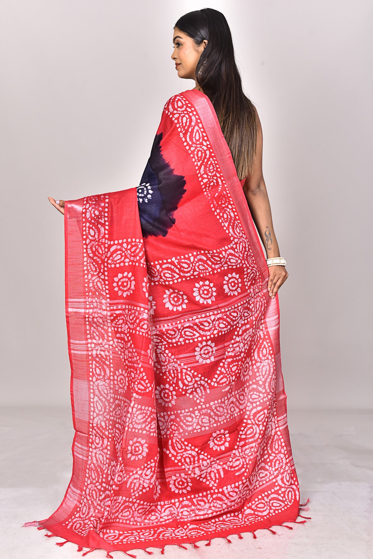 LINEN BATIK SAREE