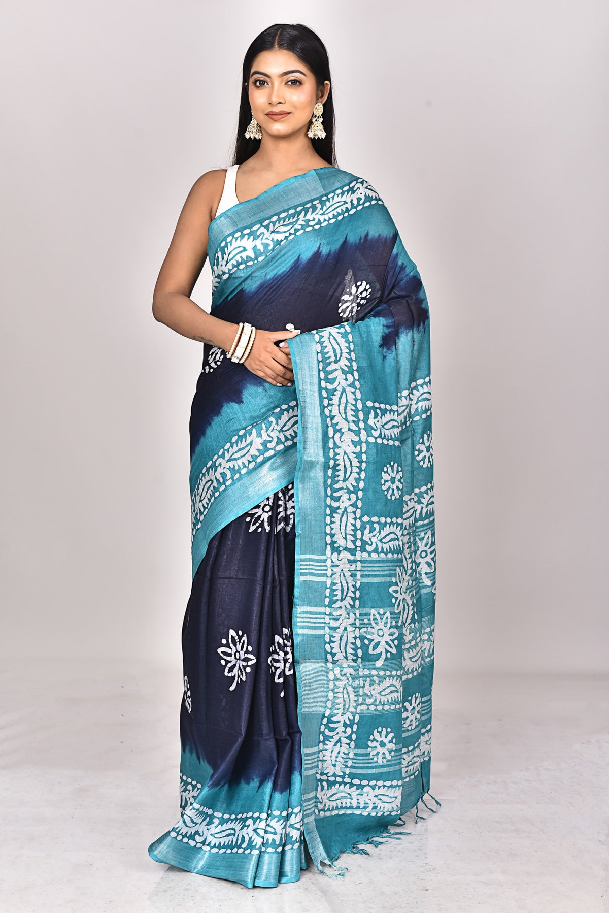 LINEN BATIK SAREE