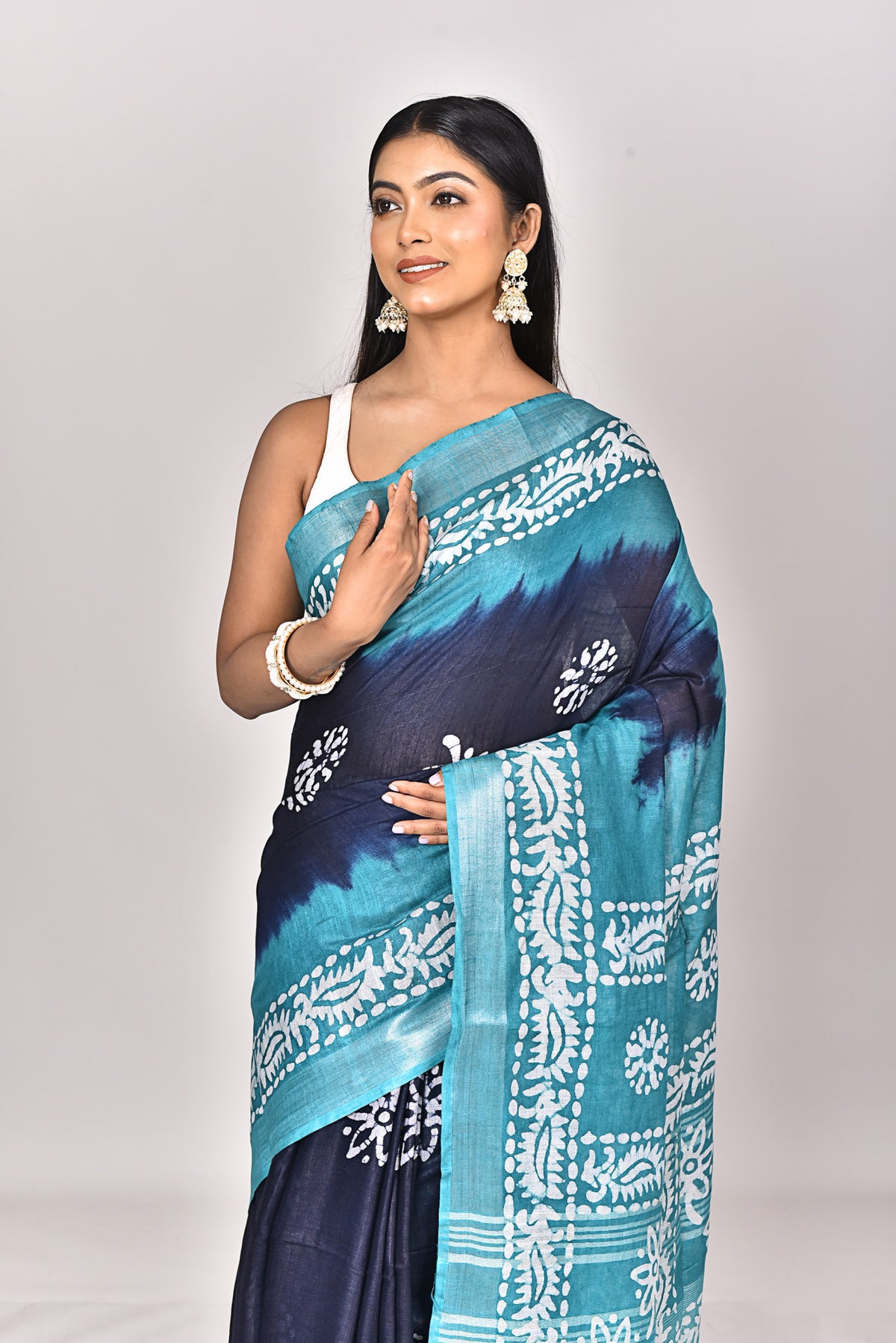LINEN BATIK SAREE