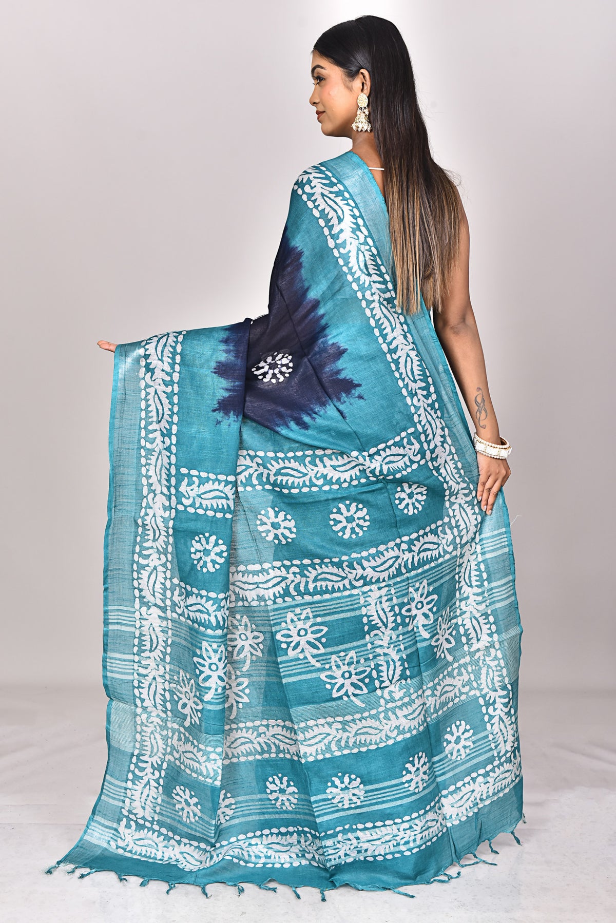 LINEN BATIK SAREE