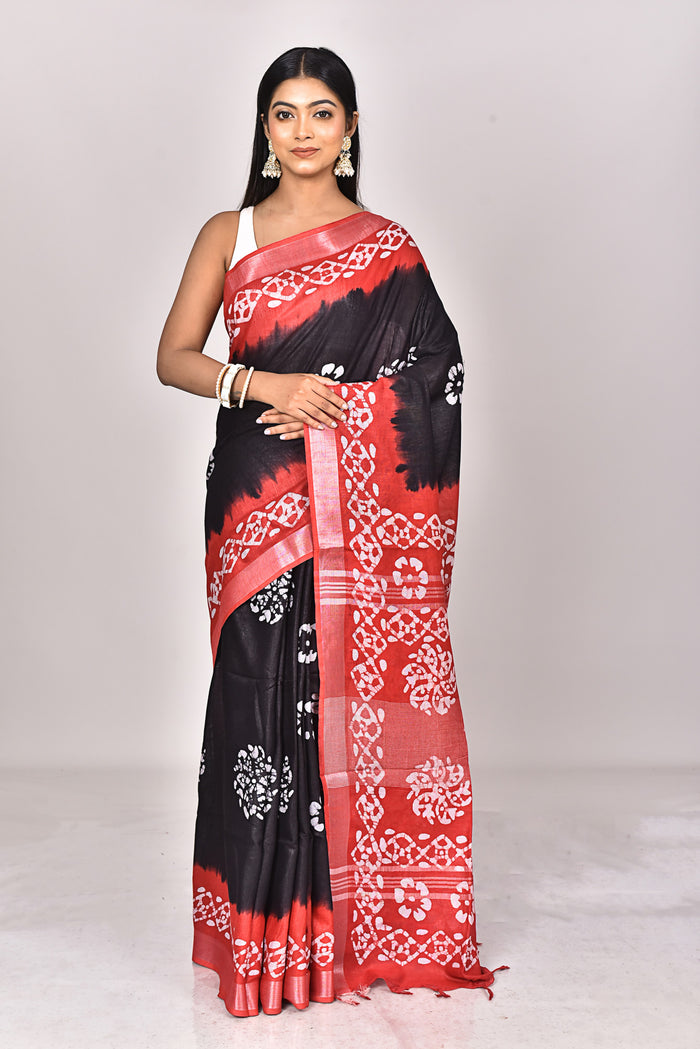 LINEN BATIK SAREE
