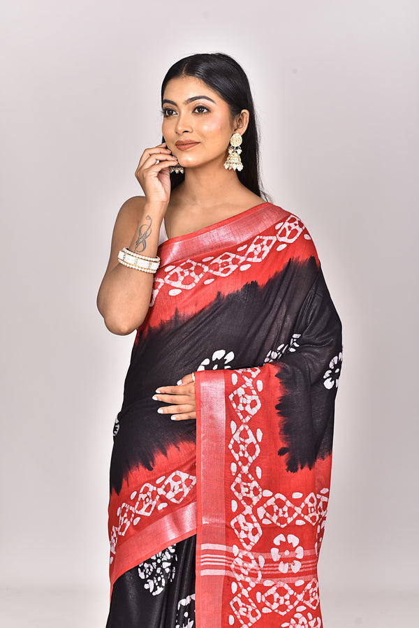 LINEN BATIK SAREE
