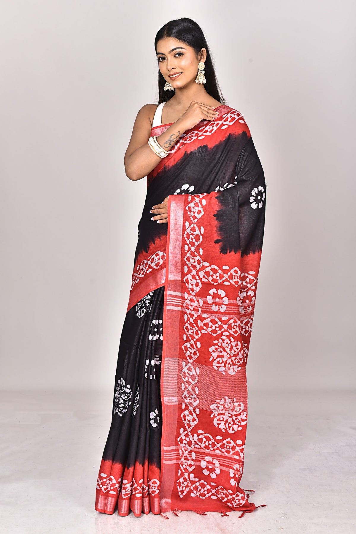 LINEN BATIK SAREE