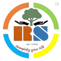 Ramshyam Collection logo with tree, hands, and colorful arcs symbolizing heritage crafts and simplicity