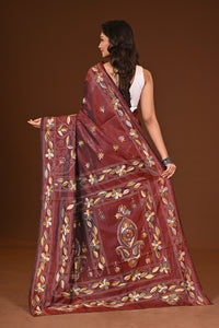 BLENDED SILK KANTHA SAREE