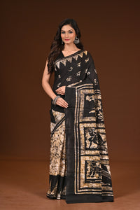 PURE COTTON HAND MALMAL SAREE