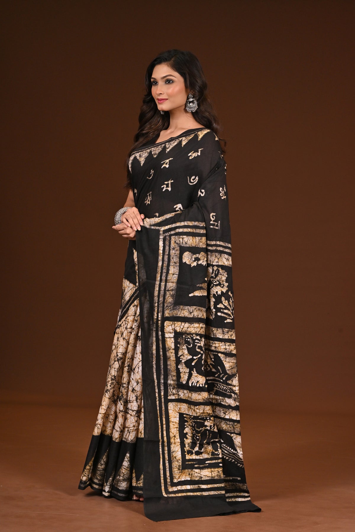 PURE COTTON HAND MALMAL SAREE