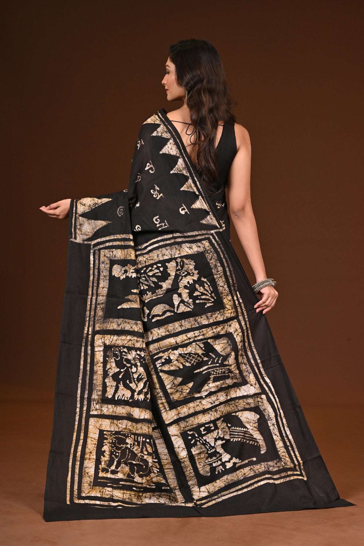 PURE COTTON HAND MALMAL SAREE