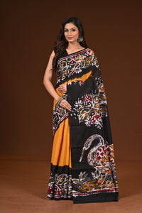 PURE COTTON HAND MALMAL SAREE
