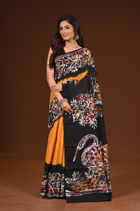 PURE COTTON HAND MALMAL SAREE