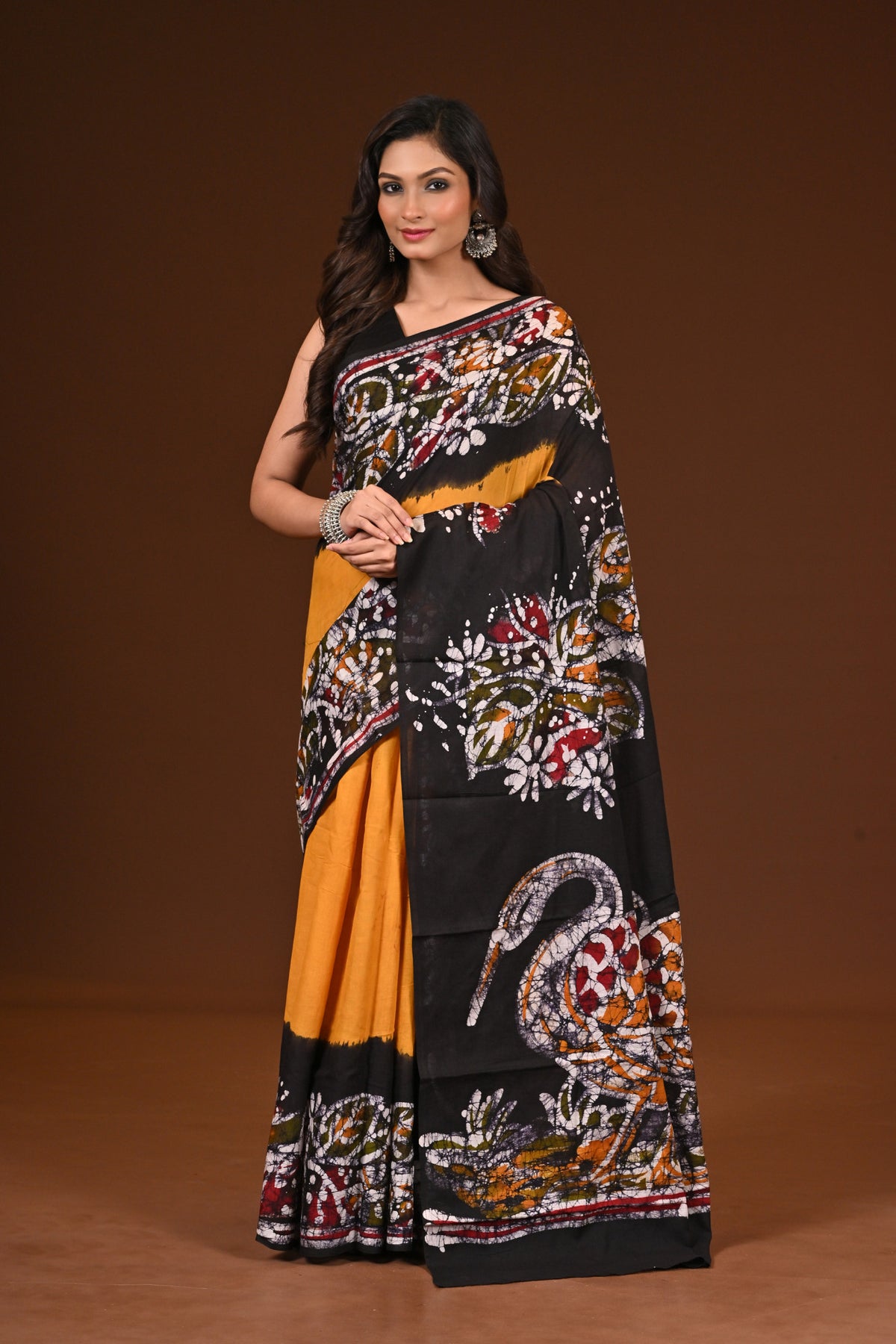 PURE COTTON HAND MALMAL SAREE