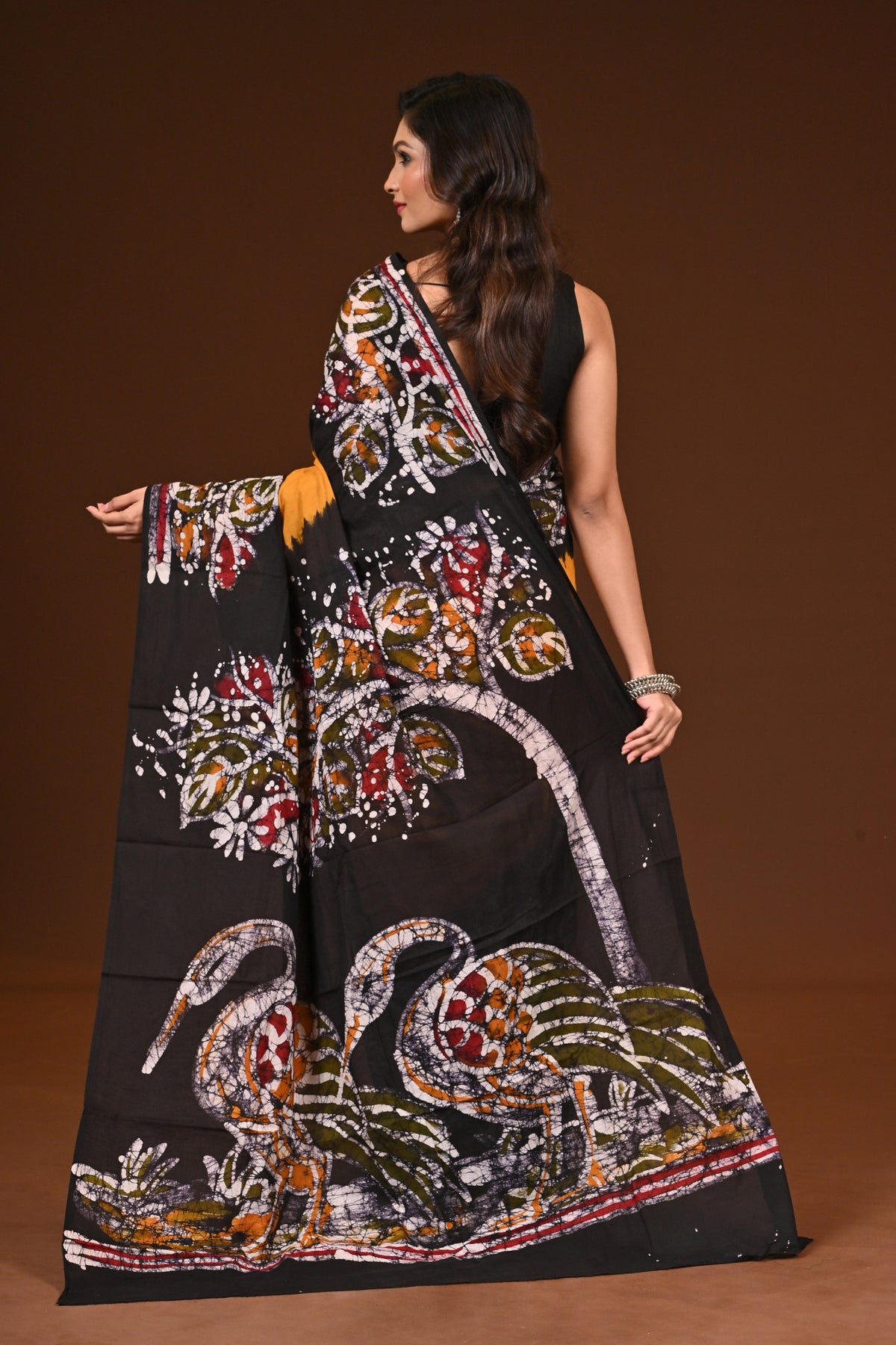 PURE COTTON HAND MALMAL SAREE