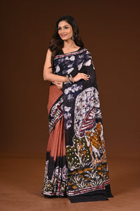 PURE COTTON HAND MALMAL SAREE
