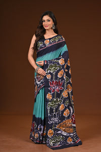 PURE COTTON HAND MALMAL SAREE