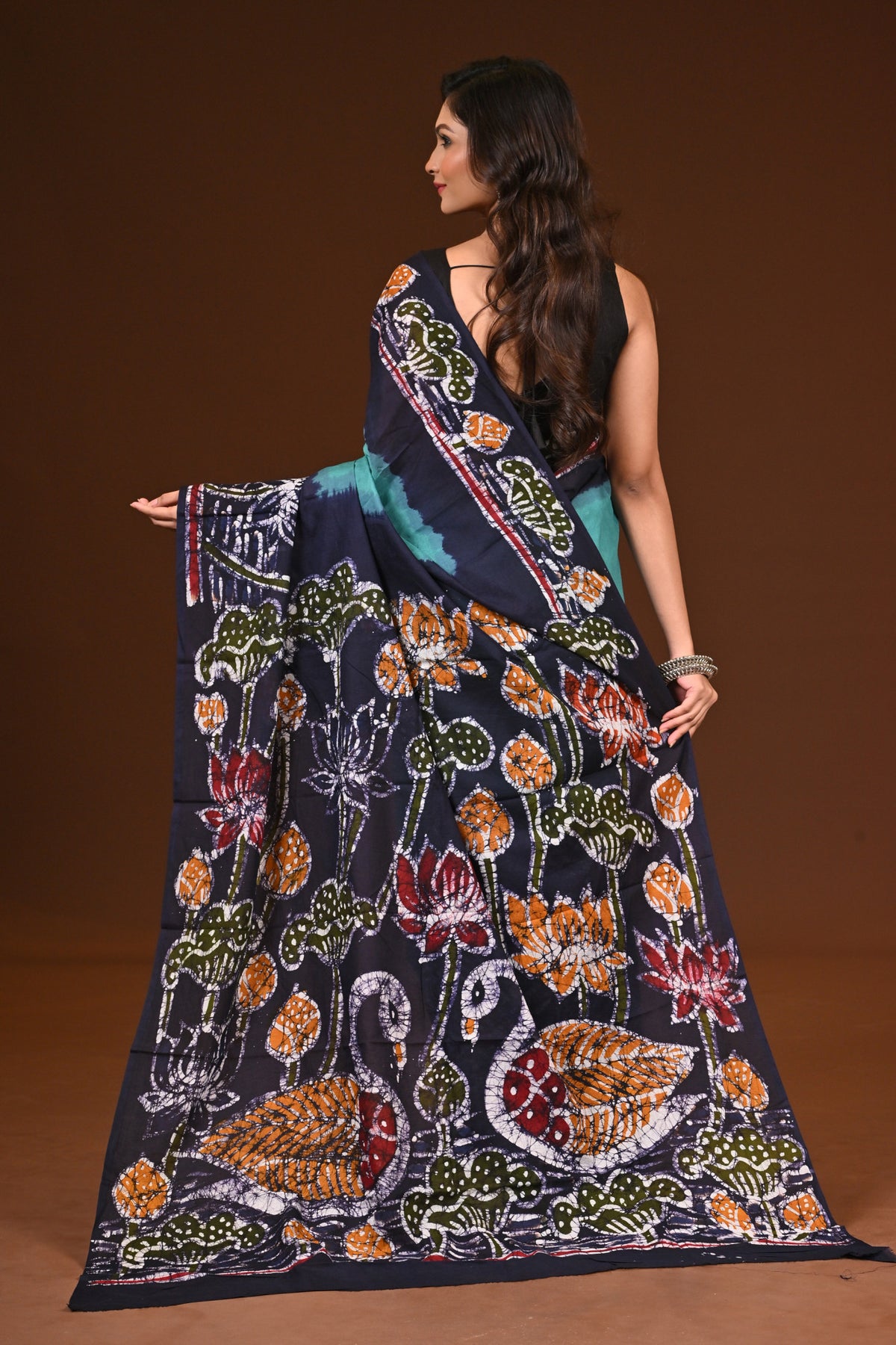PURE COTTON HAND MALMAL SAREE